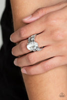Paparazzi Shine Bright Like A Diamond - White Ring