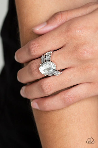 Paparazzi Shine Bright Like A Diamond - White Ring