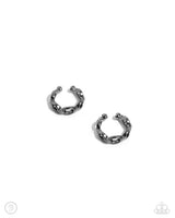 Paparazzi Mandatory Musings - Black Earring Cuff