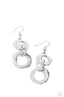 Paparazzi Metro Machinery - Silver Earrings