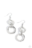 Paparazzi Metro Machinery - Silver Earrings