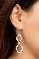 Paparazzi Metro Machinery - Silver Earrings
