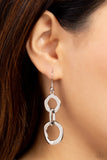 Paparazzi Metro Machinery - Silver Earrings