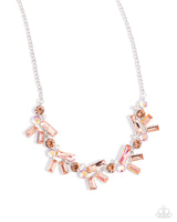 Paparazzi Serene Statement- Orange Necklace