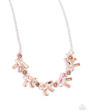 Paparazzi Serene Statement- Orange Necklace