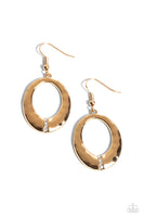 Paparazzi Center Stage Classic - Gold Earrings