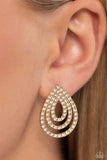 Paparazzi Red Carpet Reverie - Gold Post Earrings