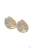 Paparazzi Red Carpet Reverie - Gold Post Earrings