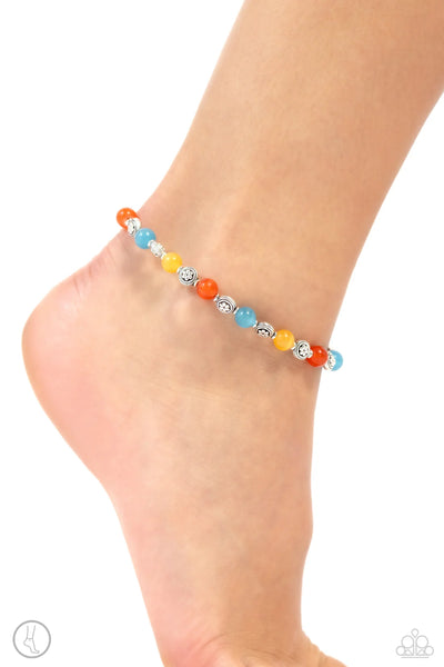 Paparazzi Beachy Bouquet - Multi Anklet