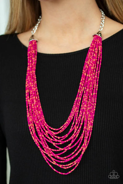Paparazzi Peacefully Pacific - Multi Necklace