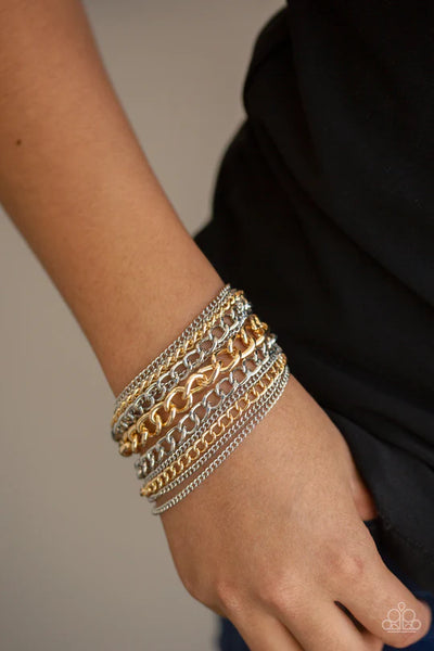 Paparazzi Metallic Horizon - Multi Bracelet