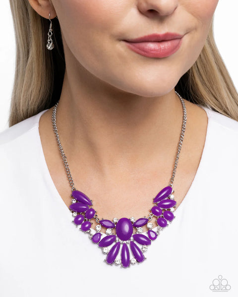Paparazzi Dazzling Diadem - Purple Necklace