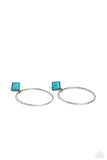 Paparazzi Canyon Circlet - Blue Post Earrings