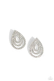 Paparazzi Red Carpet Reverie - White Post Earrings