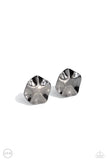 Paparazzi Destination Unknown - Black Clip-On Earrings
