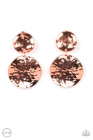 Paparazzi Rush Hour - Copper Clip-On Earrings