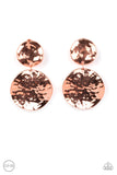 Paparazzi Rush Hour - Copper Clip-On Earrings