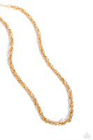 Paparazzi Chopper Hopper - Gold Men’s Necklace