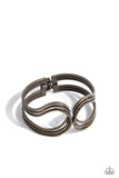 Paparazzi Shockwave Attitude - Brass Bracelet