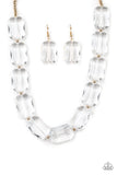 Paparazzi The ICE President - Gold Necklace