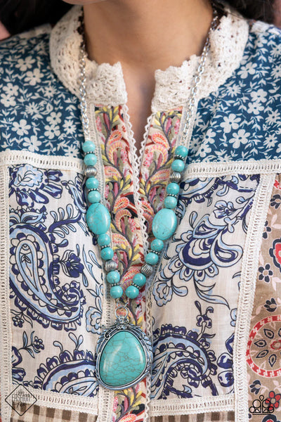 Paparazzi Southwest Paradise - Blue Necklace