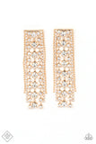 Paparazzi Starry Streamers - Gold Post Earrings