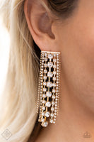 Paparazzi Starry Streamers - Gold Post Earrings