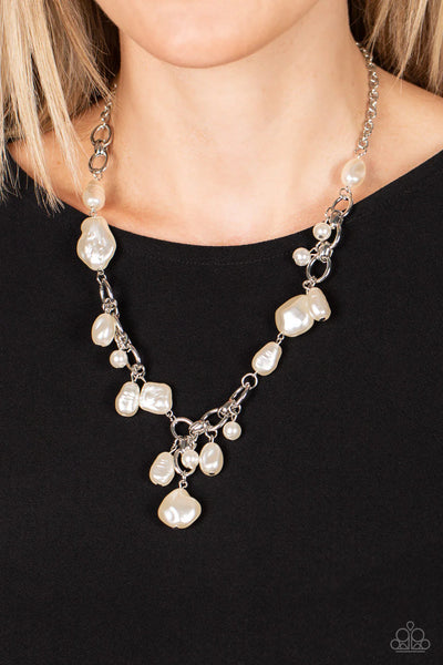 Paparazzi Nautical Nouveau - White Necklace