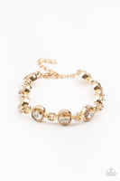 Paparazzi First In Fashion Show - Gold Bracelet