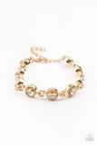 Paparazzi First In Fashion Show - Gold Bracelet
