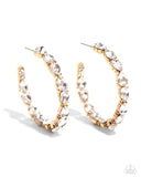 Paparazzi Presidential Pizzazz - Gold Hoop Earrings