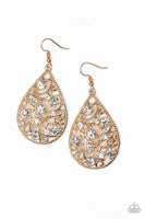 Paparazzi Certainly Courtier - Gold Earrings