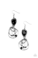 Paparazzi Galactic Drama - Black Earrings