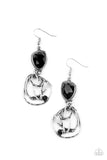 Paparazzi Galactic Drama - Black Earrings