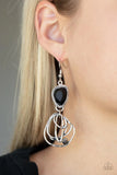 Paparazzi Galactic Drama - Black Earrings