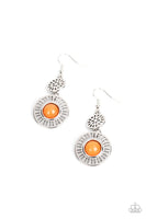 Paparazzi Ocean Orchard - Orange Earrings