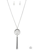 Paparazzi Spiraling Sparkle - Black Necklace