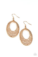 Paparazzi The HOLE Nine Yards - Gold Earrings