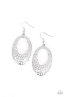 Paparazzi The HOLE Nine Yards - Silver Earrings