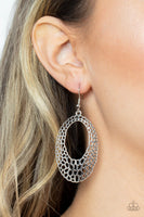 Paparazzi The HOLE Nine Yards - Silver Earrings