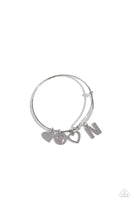 Paparazzi Making It INITIAL - N - Silver Bracelet