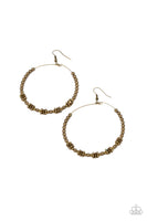 Paparazzi Simple Synchrony - Brass Earrings