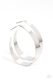 Paparazzi Flat Out Fashionable - Silver Hoop Earrings