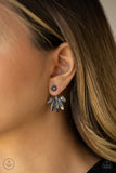Paparazzi Stunningly Striking - Black Post Earrings