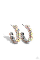 Paparazzi Floral Focus - Pink Hoop Earrings