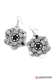 Paparazzi Midnight Garden - Black Earrings