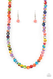 Paparazzi Gobstopper Glamour - Multi Necklace