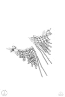 Paparazzi Tapered Tease - White Post Earrings