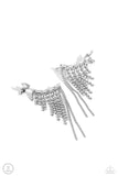 Paparazzi Tapered Tease - White Post Earrings