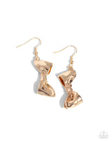 Paparazzi Dapper Dalliance - Gold Earrings